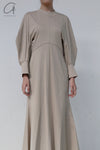mame kurogouchi round neck dress MM22PS JS728